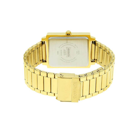 Sonata Quartz Analog with Day and Date White Dial Stainless Steel Strap Watch for Men