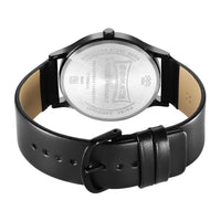 Sonata Aspire Quartz Analog Black Dial Leather Strap Watch for Men