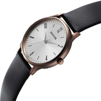 Sonata Aspire Quartz Analog Silver Dial Leather Strap Watch for Men