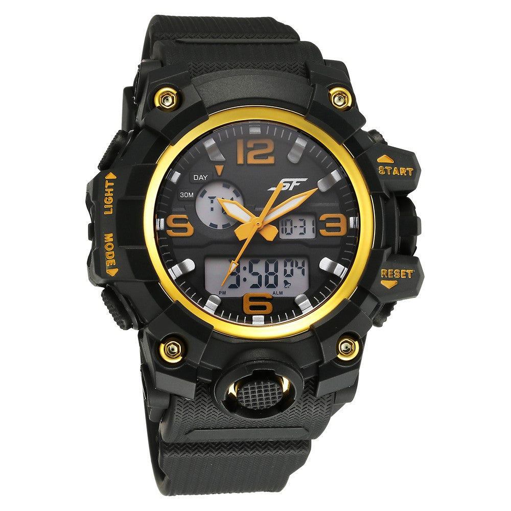 SF Sparq Ana Digi Black Dial Polyurethane Strap Watch for Men