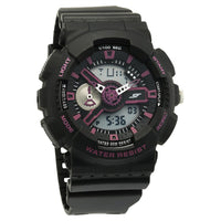Sonata SF Dreamer Series Quartz Digital Analog Digital Black Plastic Strap for Men