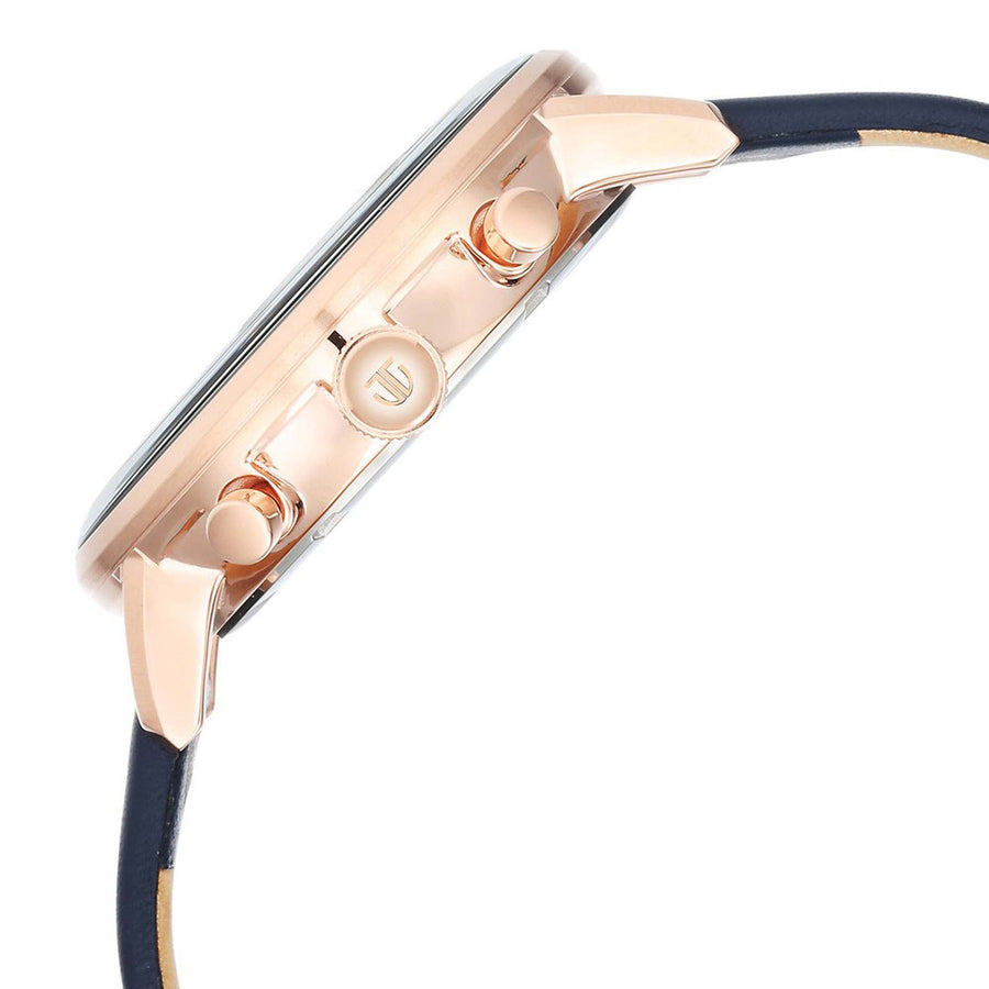 Titan Infinity Display Blue Dial Chronograph Leather Strap watch for Men