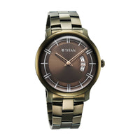 Titan Classic Distincta Case Material Stainless Steel ShapeRound Men Watch (90170QM03)