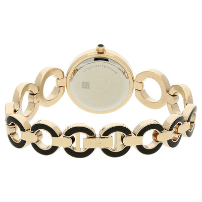 Titan Quartz Analog Black Dial Metal Strap Watch for Women