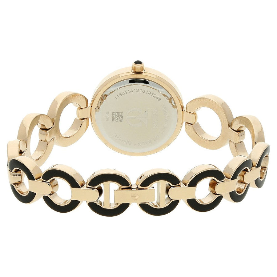 Titan Quartz Analog Black Dial Metal Strap Watch for Women