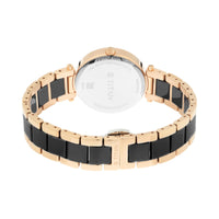 Black Mother-of-Pearl Dial Ceramic & Metal Strap Watch