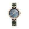 Titan Purple Ceramics Quartz Analog Mother of Pearl Dial Green Ceramic Strap Watch For Women