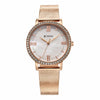 Titan Purple Style Up Quartz Analog White Dial Stainless Steel Strap Watch for Women