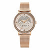 Titan Purple Style Up Quartz Analog Pink Dial Stainless Steel Strap Watch for Women