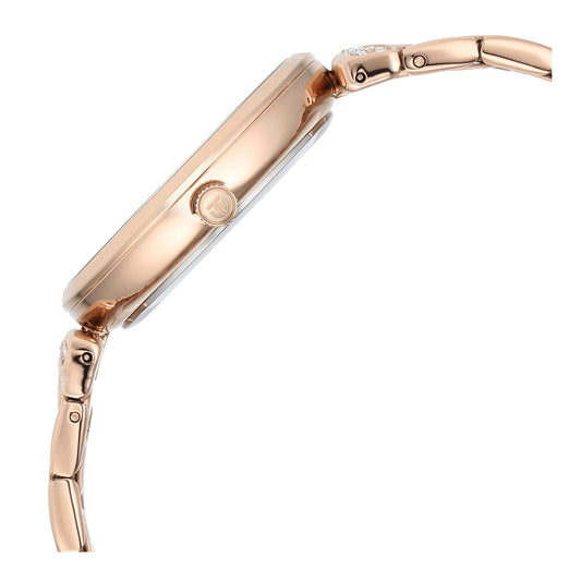 Titan Mother of Pearl Dial Rose Gold Stainless Steel Strap Analog Watch for Women
