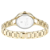 Titan Raga Showstopper Mother Of Pearl Dial Gold Metal Strap Analog Watch for Women