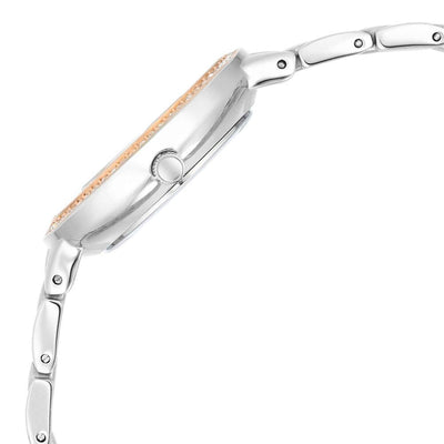 Titan Raga Showstopper Silver Dial Two Toned Metal Strap Analog Watch for Women