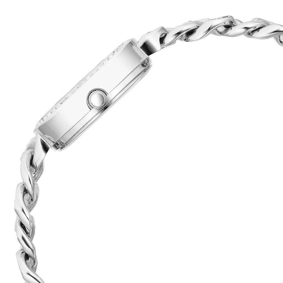 Titan Raga Showstopper Quartz Analog Silver Dial Metal Strap Watch for Women 95288SM01