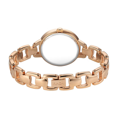 Titan Raga Showstopper Pink Dial Rose Gold Metal Strap Analog Watch for Women