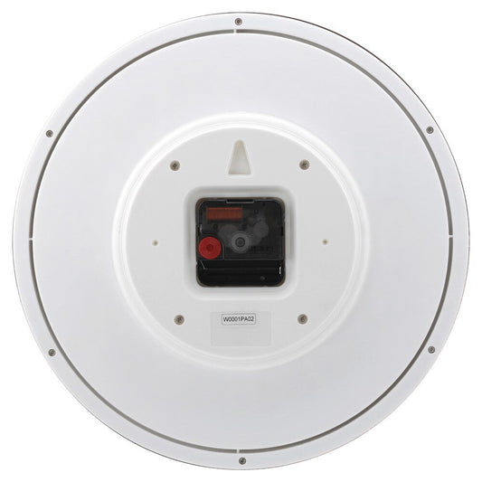 Titan Classic White Metallic Finish Wall Clock with Silent Sweep Technology - 30 cm x 30 cm (Medium)