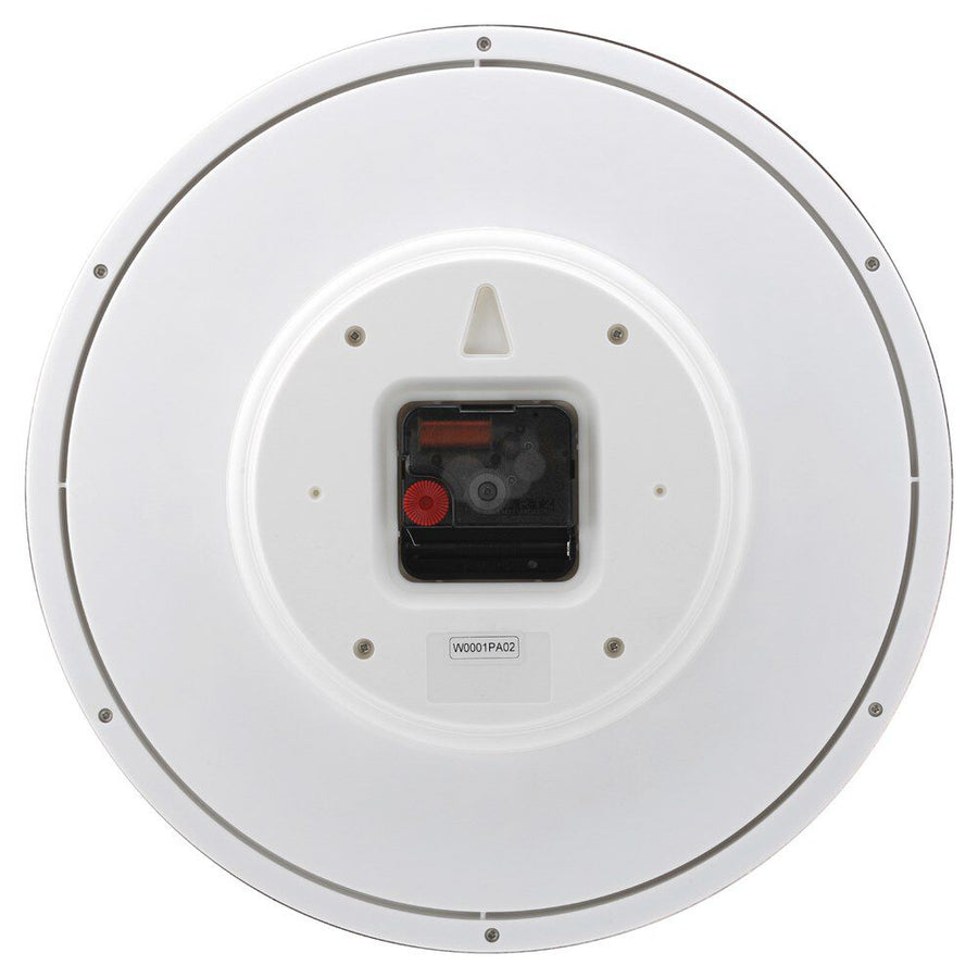 Titan Classic White Metallic Finish Wall Clock with Silent Sweep Technology - 30 cm x 30 cm (Medium)