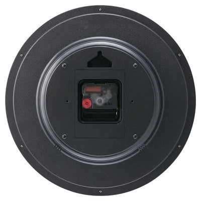 Titan Contemporary Black Wall Clock with Silent Sweep Technology - 30 cm x 30 cm (Medium)