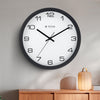 Titan Tranquil Modern 30cm White Wall Clock with Silent Sweep Tech for the Serene Home