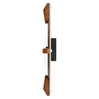 Titan Wood & Glass Fusion Wall Clock - 32 cm x 32 cm (Medium)