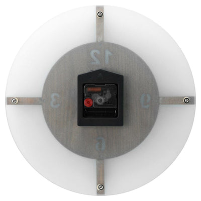 Titan Wood & Glass Fusion Wall Clock - 32 cm x 32 cm (Medium)