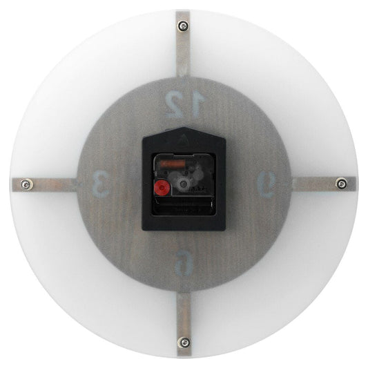 Titan Wood & Glass Fusion Wall Clock - 32 cm x 32 cm (Medium)