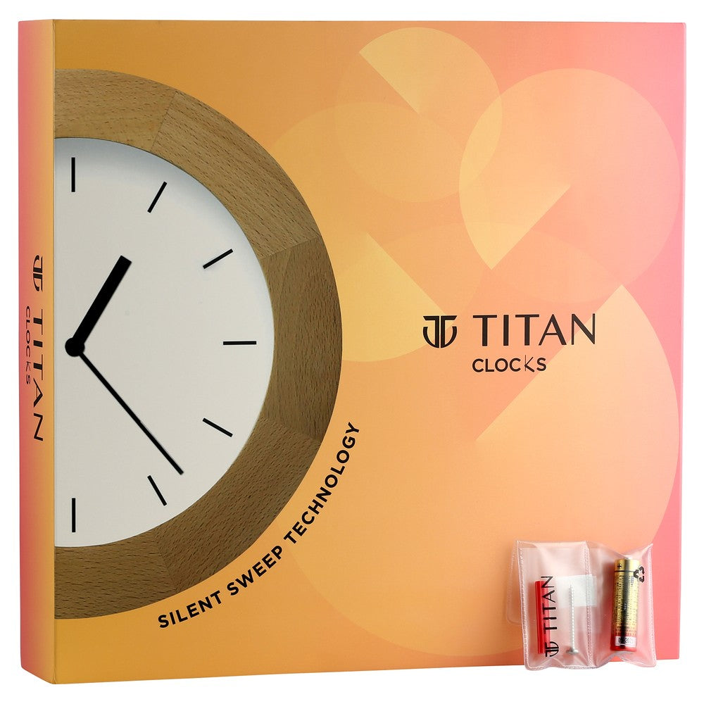 Titan 32.5 cm Green-Lume Wall Clock: Stylish Nighttime Illumination