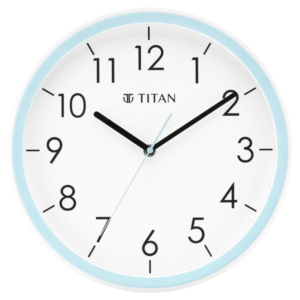 Contemporary White Dial Blue Color Silent Sweep Technology - 32.5 cm x 32.5 cm (Medium)