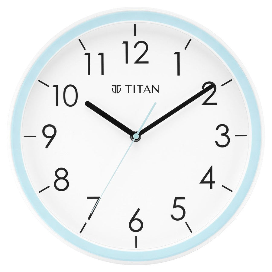 Contemporary White Dial Blue Color Silent Sweep Technology - 32.5 cm x 32.5 cm (Medium)