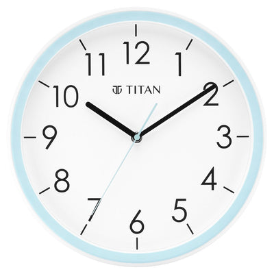 Contemporary White Dial Blue Color Silent Sweep Technology - 32.5 cm x 32.5 cm (Medium)