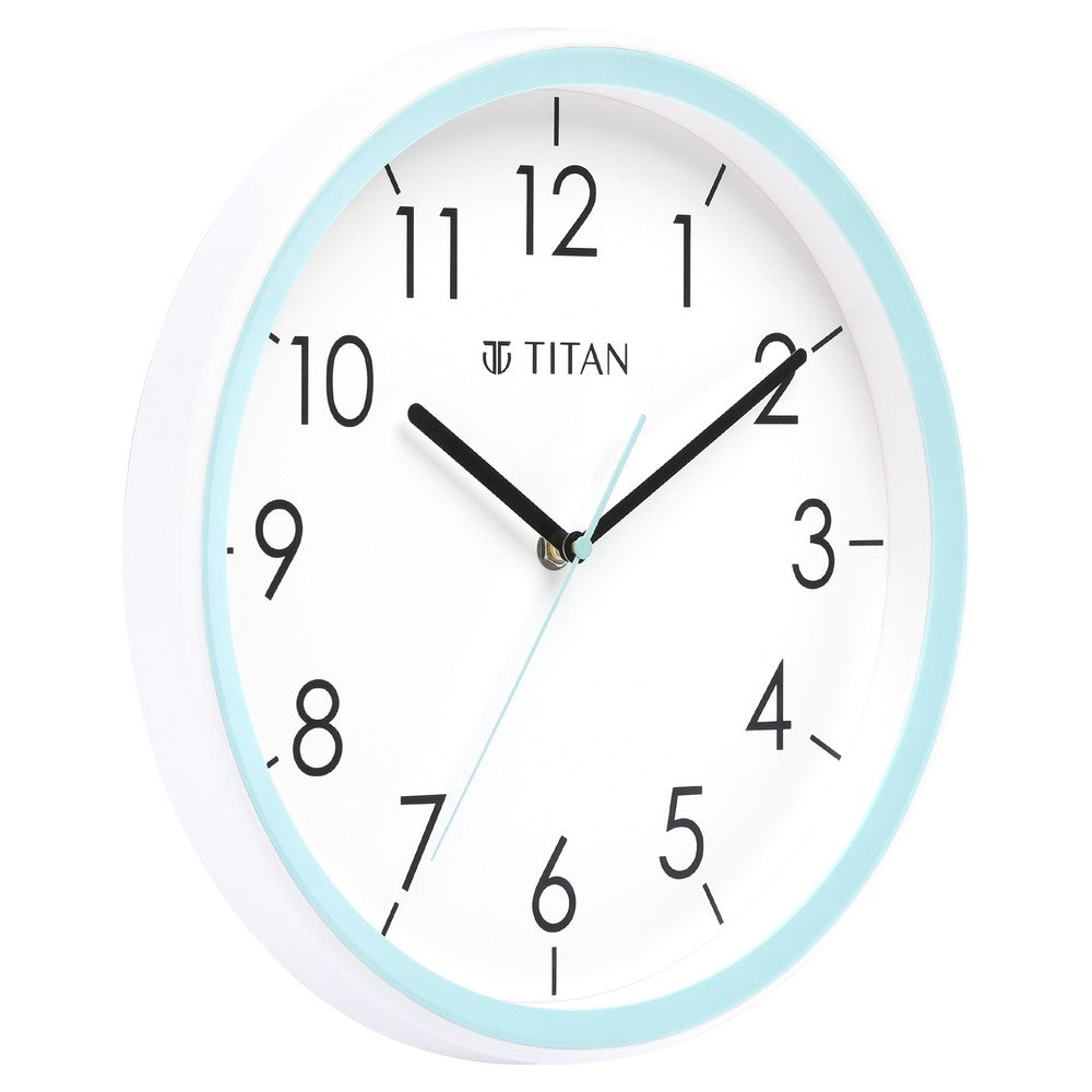 Contemporary White Dial Blue Color Silent Sweep Technology - 32.5 cm x 32.5 cm (Medium)