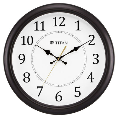 Classic White Wall Clock with Silent Sweep Technology - 42.0 cm x 42.0 cm (Large)