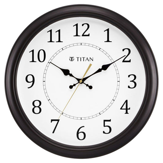 Classic White Wall Clock with Silent Sweep Technology - 42.0 cm x 42.0 cm (Large)