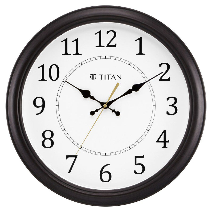 Classic White Wall Clock with Silent Sweep Technology - 42.0 cm x 42.0 cm (Large)