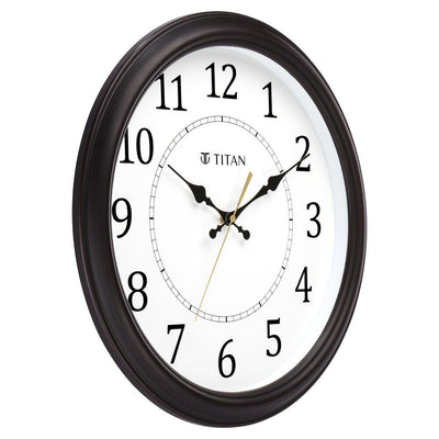 Classic White Wall Clock with Silent Sweep Technology - 42.0 cm x 42.0 cm (Large)