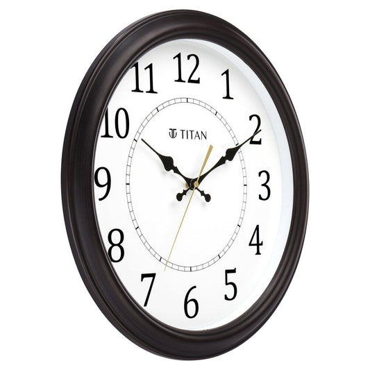 Classic White Wall Clock with Silent Sweep Technology - 42.0 cm x 42.0 cm (Large)