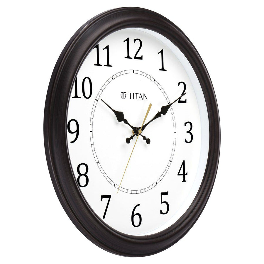Classic White Wall Clock with Silent Sweep Technology - 42.0 cm x 42.0 cm (Large)
